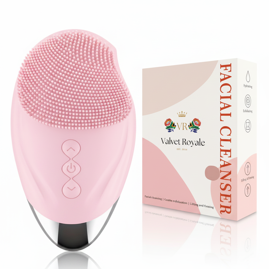 Rose Pink variant - Valvet Royale Pure Glow Cleansing Brush