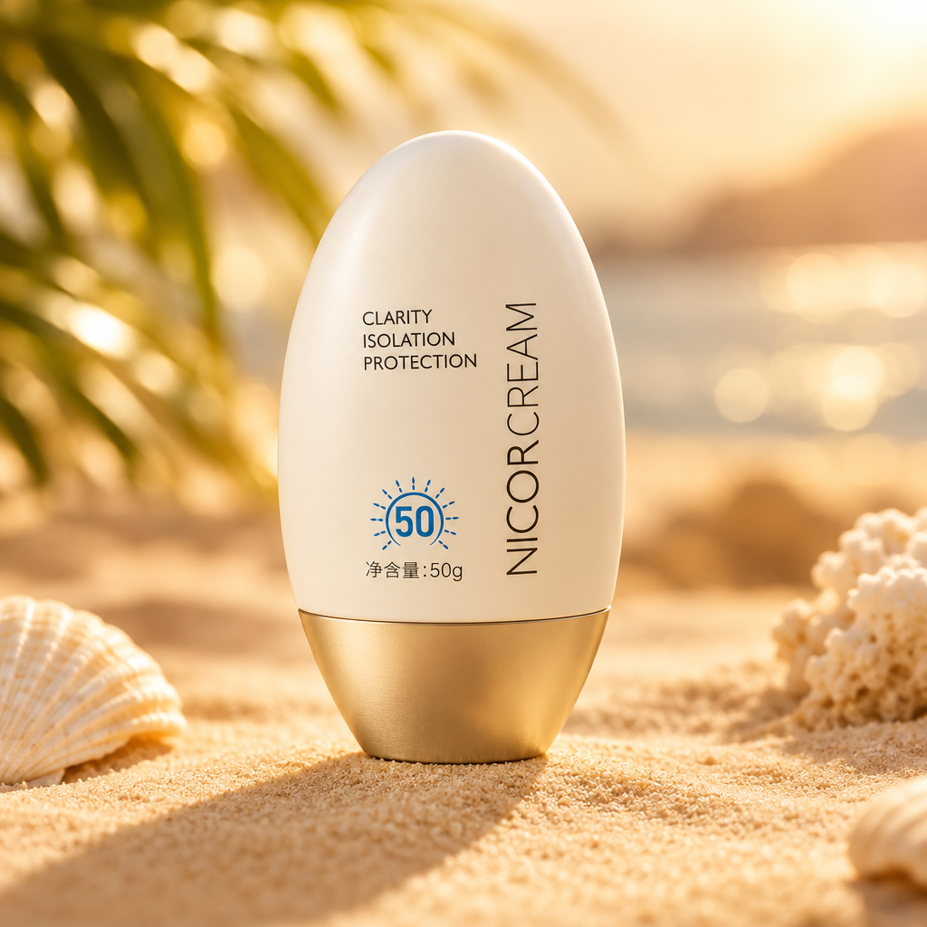 ClarityShield SPF 50 sunny beige background 2