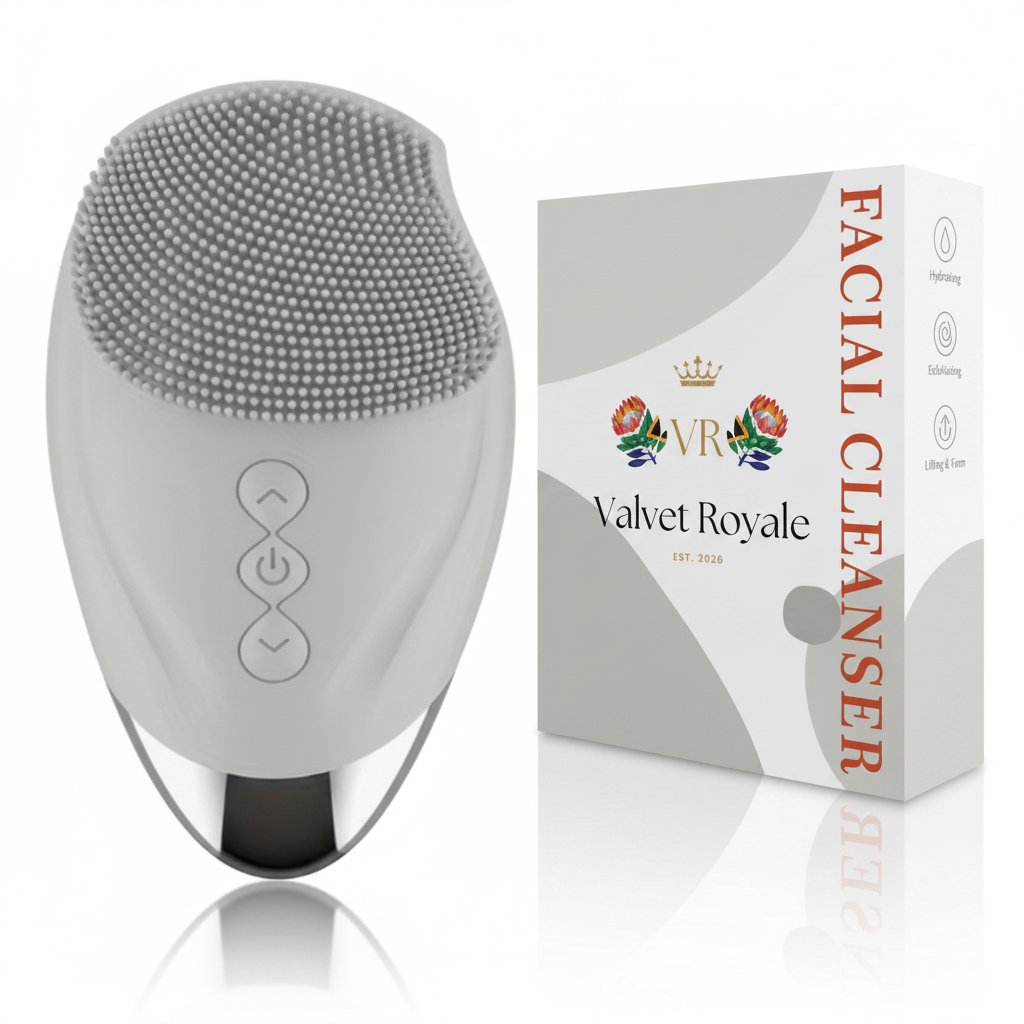 Slate Grey variant - Valvet Royale Pure Glow Cleansing Brush