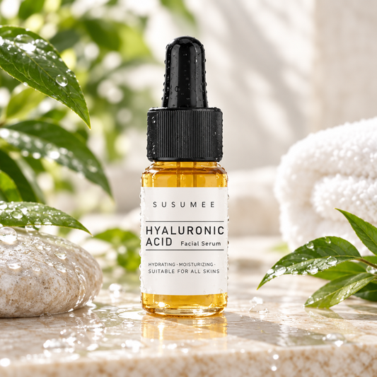 Plumora serum dewy spa background 1