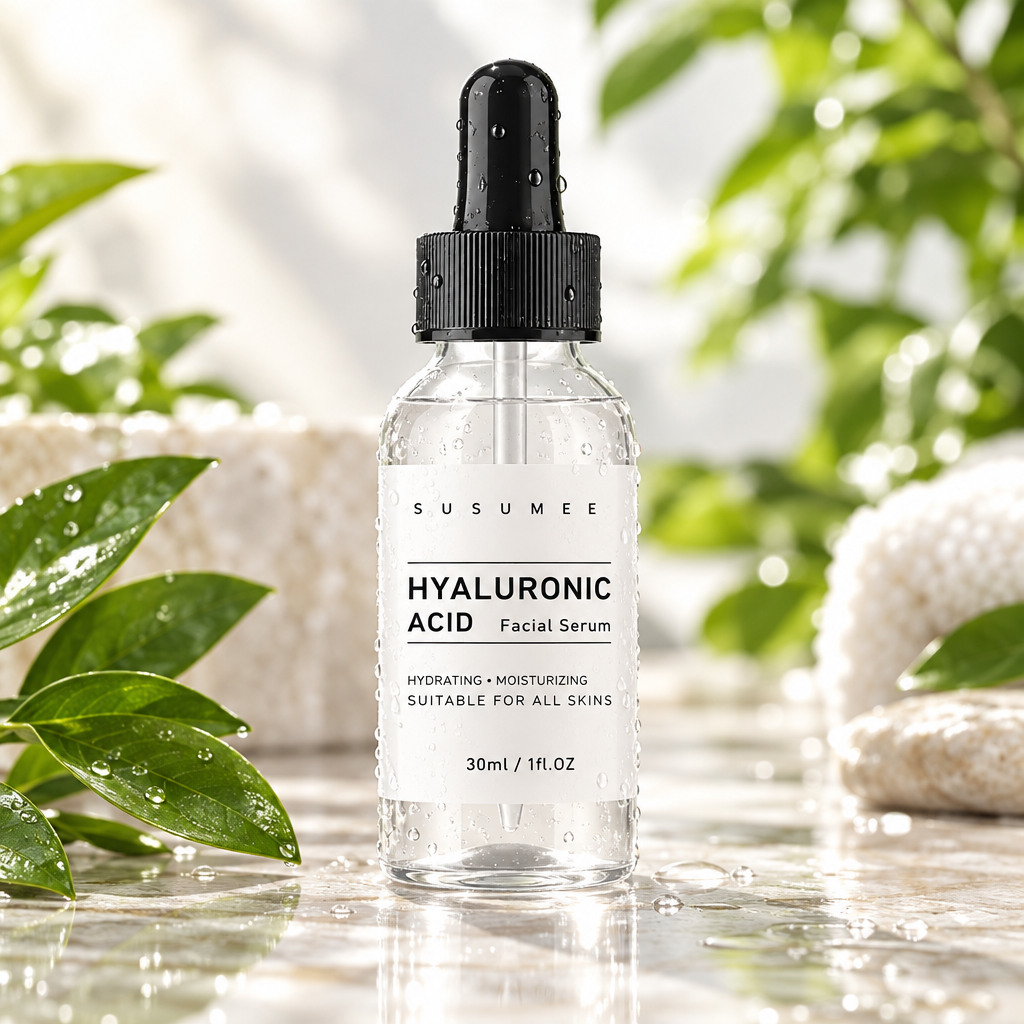 Plumora serum dewy spa background 2