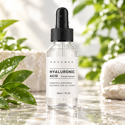 Plumora serum dewy spa background 2